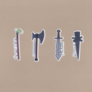 Lot des Armes d'Aventurier - Stickers